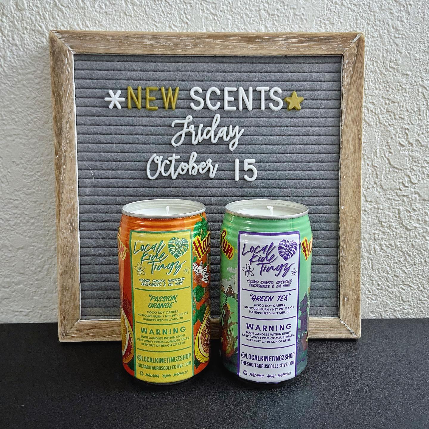 Juice Can Passion Orange Scent Coconut Soy Candle