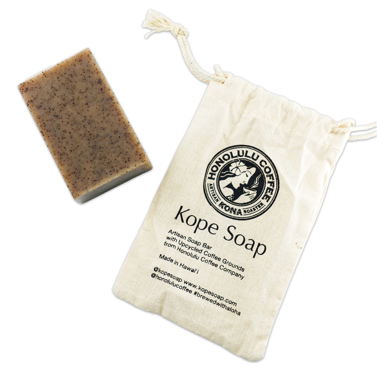 Exfoliating Artisanal Coffee Soap - Plumeria 4oz