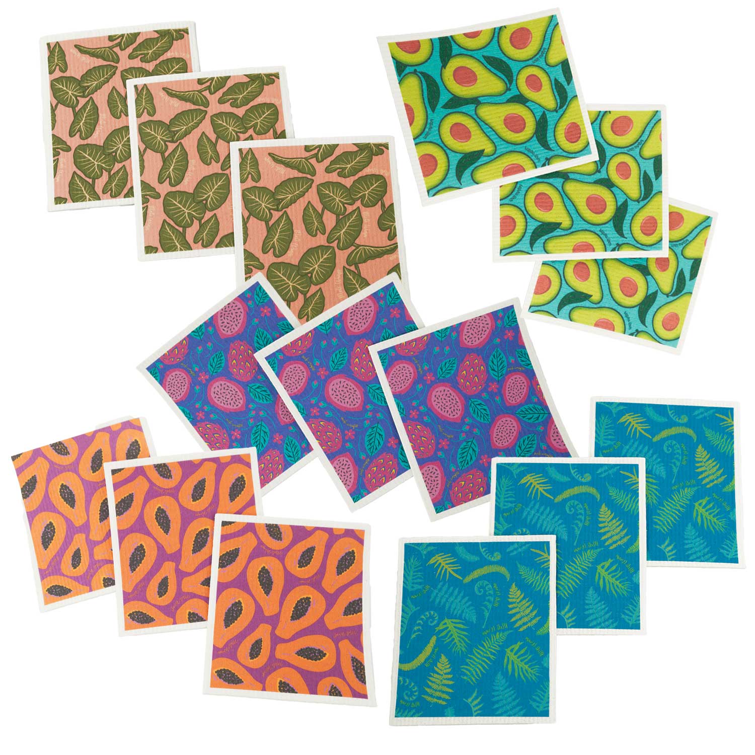Swedish Dish Cloth 3 Pack - Taro
